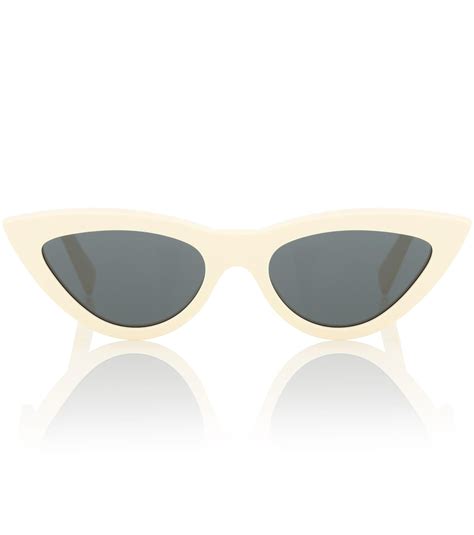 celine brille weiss|WOMEN'S LUXURY WHITE SUNGLASSES .